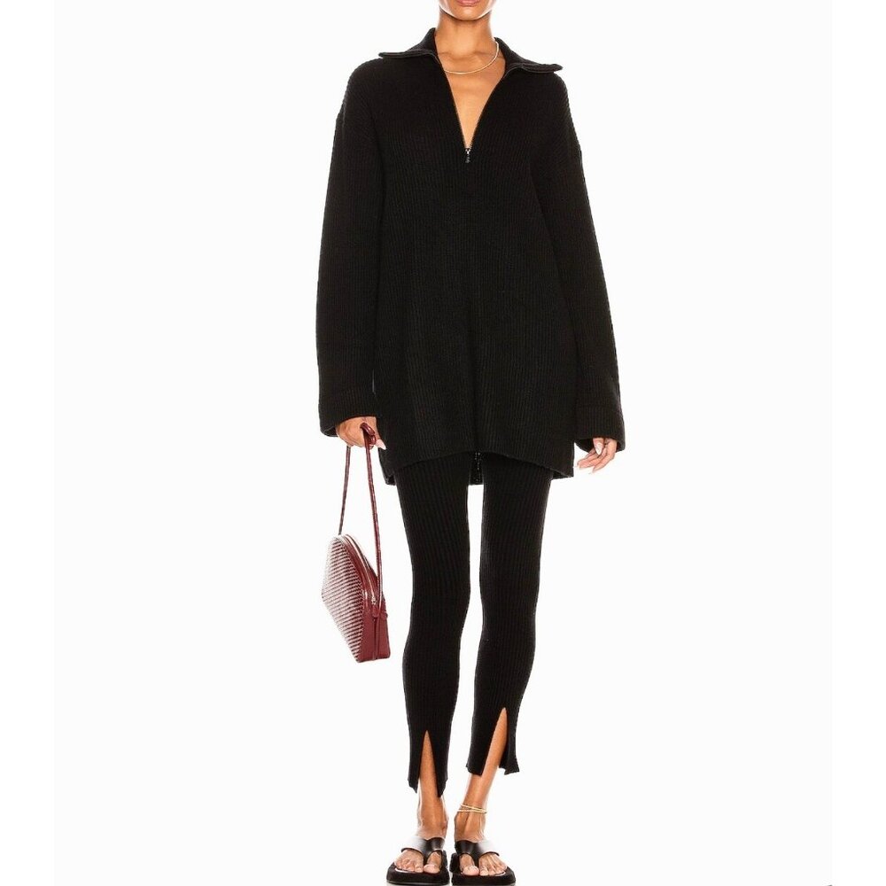 Lisa Yang Aubree cashmere sweater Sima leggings pants set black sz 0 / XS